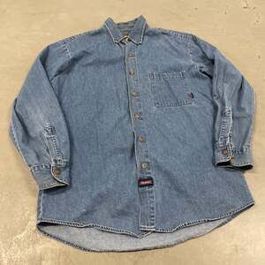 Vintage Y2K dickies denim work shirt